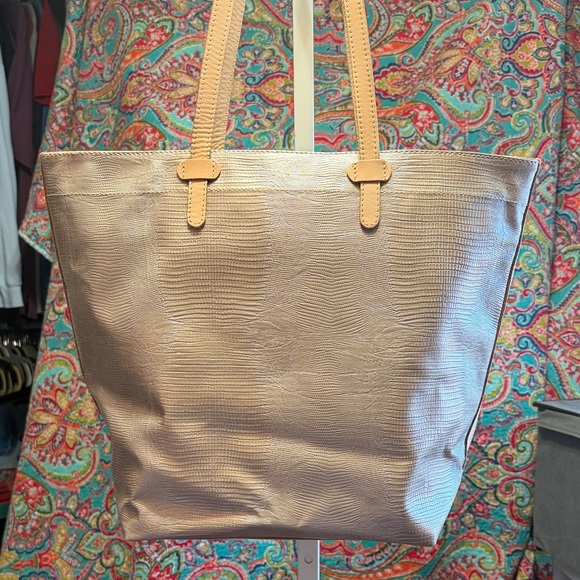 Consuela Vibrant Zigzag Tote in Pink, Yellow, and Blue - Picture 6 of 15